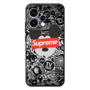 Чехол с Брендами одежды на                 Оक्षा Рено 15 – Supreme Маус