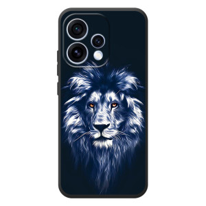Чехол с картинкой на OPPO Reno 15 – Лев - синий