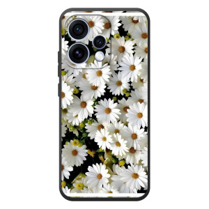 Чехол с ромашками на OPPO Reno 15 – Рамка в ромашках