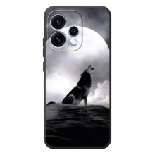 Чохол з Вовком на OPPO Reno 15 – Вовк і місяць