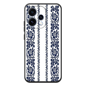 Силиконовый Чехол на OPPO Reno 15 с картинкой Вышиванки – Синяя вышиванка