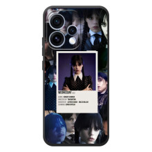 Чехлы Венсдей на OPPO Reno 15 Уэнсдей (AlphaPrint) (коллаж Уэнздей)