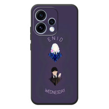 Чехлы Венсдей на OPPO Reno 15 Уэнсдей (AlphaPrint) (Уэнздей и подруга)