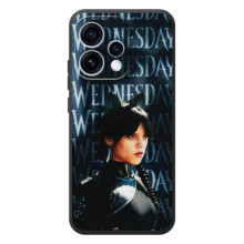 Чехлы Венсдей на OPPO Reno 15 Уэнсдей (AlphaPrint) (Уэнздей кошка)