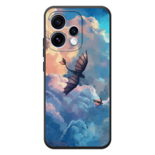 Чохол з принтом дракон Беззубик 

ОРО Reno 15 
 – Беззубик в небі