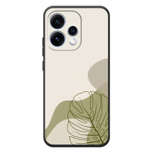 Силиконовый чехол с принтом в цветах на OPPO Reno 15