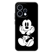 Эксклюзивный чехол для OPPO Reno 15 (AlphaPrint - Мультяшные) (Микки на черном)