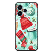 Новогодние Чехлы для 

OPPO Ренo 15 
 (VPrint) (Одежда НГ)