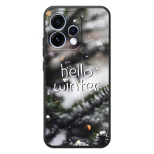 Новогодние, Праздничные Чехлы для OPPO Reno 15 - 2024 год – Hello winter