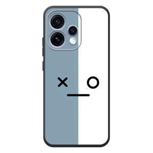 Чохли (ТПУ) (смішні стікери) для OPPO Reno 15 – Сіро-білий