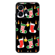 Силіконовий бампер на різдво для OPPO Reno 15 (Різдвяні подарунки)