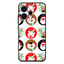 Силіконовий бампер на різдво для OPPO Reno 15 (Різдвяний принт)