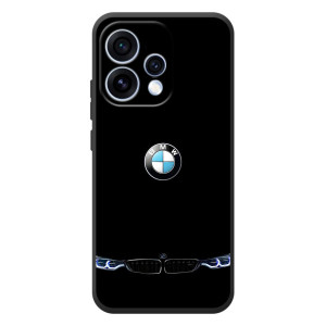 Силіконовий бампер з картинкою машини на OPPO Reno 15 – Чорний BMW