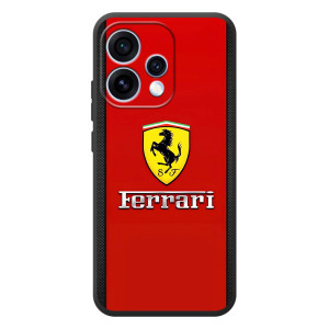 Силіконовий бампер з картинкою машини на OPPO Reno 15 – Ferrari Logo