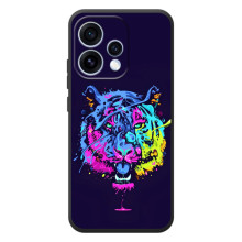 Силіконовий бампер з картинкою звірів для OPPO Reno 15 – Тигр-Арт