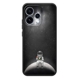 Силиконовый Чехол с принтом "Космонавты" на OPPO Reno 15 – Космонавт романтик