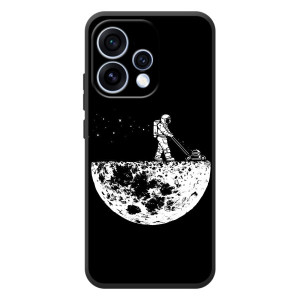Силиконовый Чехол с принтом "Космонавты" на OPPO Reno 15 – Космонавт