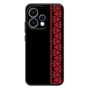 Силиконовый Чехол на OPPO Reno 15 – Красная Вышиванка
