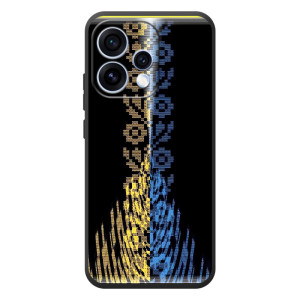 Силиконовый Чехол на OPPO Reno 15 – Патриотическая вышиванка