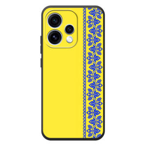 Силиконовый Чехол на OPPO Reno 15 – Вышиванка на желтом