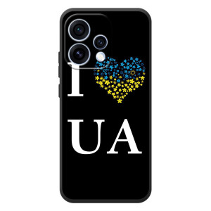 Силиконовый Чехол на OPPO Reno 15 (Я-Украина) – I Love UA
