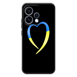 Силиконовый Чехол на OPPO Reno 15 (Я-Украина) – Украинское сердце