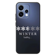 Зимние Чехлы для 

OPPO Ренo 15 
 - прозрачный фон (Winter loading)