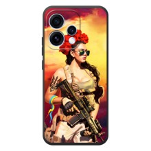 ЗСУ Чохли (TPU) для OPPO Reno 15 (Жінка солдат)