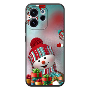 Чехлы на Новый Год OPPO Reno 15F – Снеговик в шапке