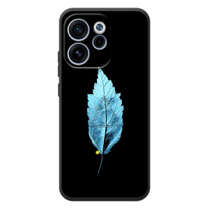Чехол с картинками на черном фоне для OPPO Reno 15F (Листочек)