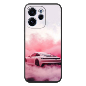 Чехол с авто Порше для OPPO Reno 15F – Розовый Порше