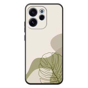 Силиконовый чехол с принтом в цветах на OPPO Reno 15F