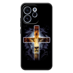 Чехлы для OPPO Рено 15F (Крест Иисуса) (Иисус Лев)