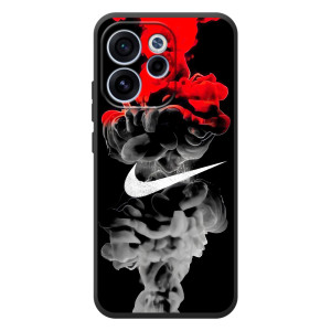 Силиконовый Чехол на OPPO Reno 15F с картинкой Nike (Nike дым)
