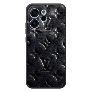 Текстурный Чехол Louis Vuitton для OPPO Рено 15F (Черный ЛВ)