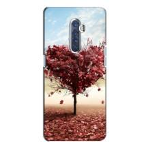 Чехлы для любимой на OPPO Reno 2 (VPrint) (Дерево серце)
