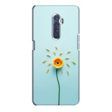 Чехлы с Цветами для Oppo Reno 2 (VPrint) (Желтый цветок)