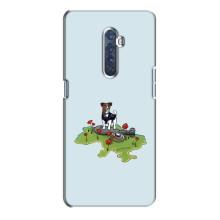 Чехлы с картинкой собаки Патрон для Oppo Reno 2 (AlphaPrint) – Сапер Пес