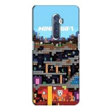 Чохол Майнкрафт на Oppo Reno 2 (AlphaPrint) Minecraft (фон Minecraft)