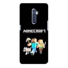 Чохол Майнкрафт на Oppo Reno 2 (AlphaPrint) Minecraft (герої Minecraft)