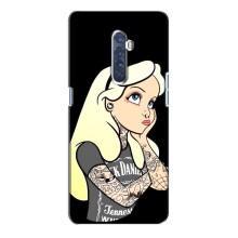 Чохол з друком для Oppo Reno 2 - (Мода) (AlphaPrint) (Дівчина в тату)