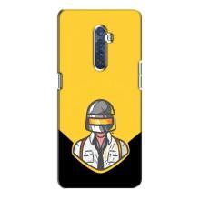 Чеjхол PUBG для OPPO Reno 2 (AlphaPrint) (Пабг в шоломі)