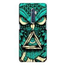 Чохол з пташками на Oppo Reno 2 (VPrint) (Сова з оком)