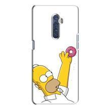 Чjхол з Сімпсонами для Oppo Reno 2 (VPrint) (Гомер з пончиком)