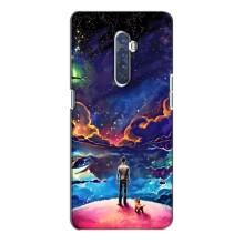 Космічні Чохли для OPPO Reno 2 (VPrint) (Вид Галактики)