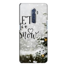 Новорічні, Святкові Чохли для Oppo Reno 2 - 2024 год – Let it snow