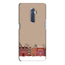 Новогодние, Праздничные Чехлы для Oppo Reno 2 - 2024 год – Зимний город
