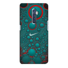 Силиконовый Чехол на Oppo Reno 2 с картинкой Nike (Найк зеленый)