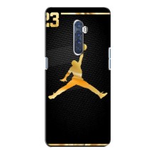 Силиконовый Чехол Nike Air Jordan на Оппо Рено 2 (Джордан 23)