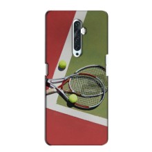 Чехлы с принтом Спортивная тематика для Oppo Reno 2Z (Ракетки теннис)